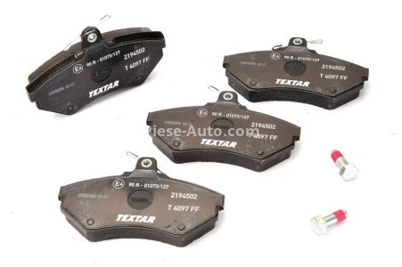 Set plăcuțe frână TEXTAR, față, pentru: SEAT AROSA, CORDOBA, CORDOBA VARIO, CORDOBA VARIO/KOMBI, IBIZA II, INCA, TOLEDO I; VW CADDY II, CADDY II/MINIVAN, CADDY/MINIVAN, GOLF III 1.0-2.0 05.91-06.09