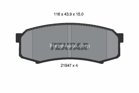Set plăcuțe frână TEXTAR, spate, pentru: MITSUBISHI PAJERO IV, PAJERO SPORT II; TOYOTA 4 RUNNER IV, 4 RUNNER V, FJ CRUISER, FORTUNER, LAND CRUISER, LAND CRUISER 80 2.4-4.7 12.88-