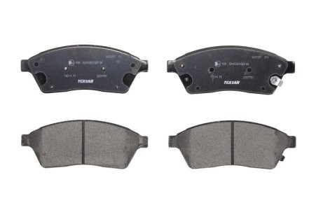Set plăcuțe frână TEXTAR, față, (cu accesorii), pentru: CADILLAC SRX 2.8-3.6ALK 01.09-12.16