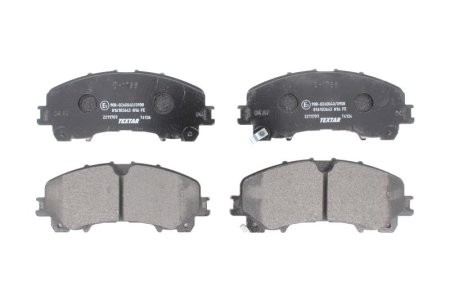 Set plăcuțe frână TEXTAR, față, pentru: NISSAN X-TRAIL III; RENAULT KOLEOS II 1.3-3.5H 04.13-