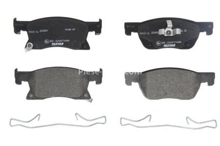 Set plăcuțe frână TEXTAR, față, (cu accesorii), pentru: OPEL ASTRA K, ASTRA K/KOMBI 1.0-1.6D 06.15-