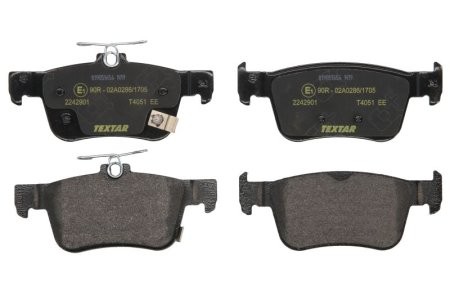 Set plăcuțe frână TEXTAR, spate, pentru: HONDA CIVIC X, CIVIC XI, E 1.0-Electric 09.15-