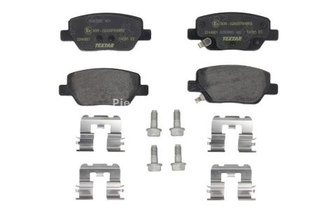 Set plăcuțe frână TEXTAR, spate, pentru: FIAT TIPO 1.3D-1.6D 10.15-