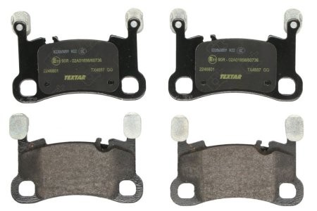 Set plăcuțe frână TEXTAR, spate, pentru: PORSCHE CAYENNE 4.0 05.17-