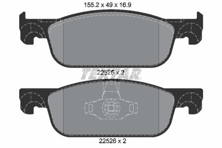 Set plăcuțe frână TEXTAR, față, pentru: DACIA LOGAN II, LOGAN MCV II, SANDERO II; LADA XRAY; RENAULT CLIO IV, CLIO IV/HATCHBACK, CLIO IV/KOMBI, LOGAN I, LOGAN II, LOGAN/STEPWAY II 0.9-1.6 06.11-