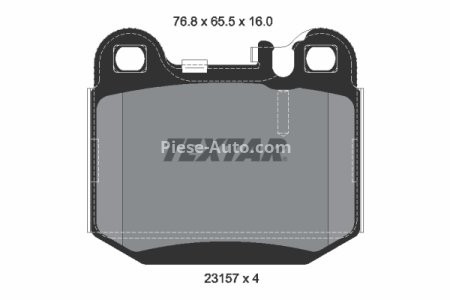 Set plăcuțe frână TEXTAR, spate, pentru: MERCEDES M (W163); MASERATI GRANSPORT, QUATTROPORTE V 2.7D-5.4 02.98-