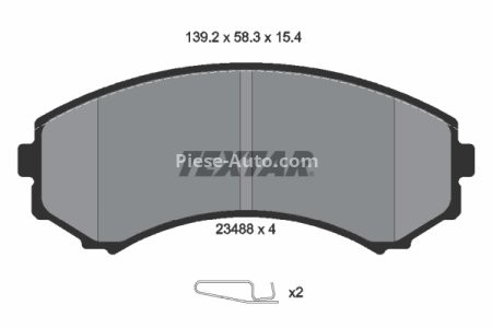 Set plăcuțe frână TEXTAR, față, pentru: MAZDA E; MITSUBISHI ECLIPSE III, ENDEAVOR, GRANDIS, PAJERO II, PAJERO III, PAJERO IV, PAJERO SPORT I, PAJERO SPORT II, PROUDIA/DIGNITY 2.0-4.5 08.98-