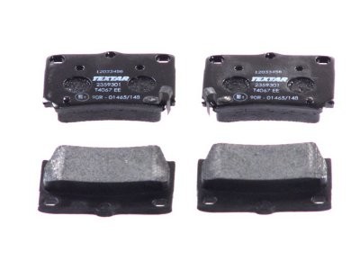 Set plăcuțe frână TEXTAR, spate, pentru: MITSUBISHI PAJERO SPORT I, PAJERO SPORT II, PAJERO SPORT III 2.4D-3.2D 09.96-