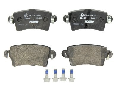Set plăcuțe frână TEXTAR, spate, pentru: NISSAN INTERSTAR; OPEL MOVANO A; RENAULT MASTER II 1.9D-3.0D 07.98-