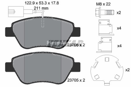 Set plăcuțe frână TEXTAR, față, pentru: ALFA ROMEO MITO; CITROEN E-MEHARI, NEMO, NEMO/MINIVAN; FIAT 500, 500 C, FIORINO, FIORINO/MINIVAN, GRANDE PUNTO, LINEA, PUNTO, PUNTO EVO 0.9-Electric 06.05-