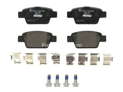 Set plăcuțe frână TEXTAR, spate, pentru: ALFA ROMEO MITO; FIAT BRAVO II, LINEA, MULTIPLA, STILO; LANCIA DELTA III 1.2-2.4 04.99-