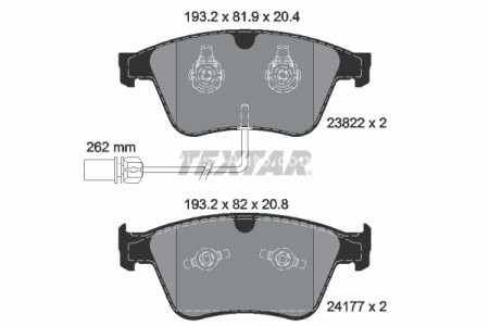 Set plăcuțe frână TEXTAR, față, (cu senzor de uzura integrat), pentru: BENTLEY CONTINENTAL, CONTINENTAL FLYING SPUR, FLYING SPUR 4.0-6.0ALK 06.03-