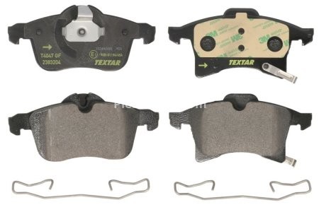 Set plăcuțe frână TEXTAR, față, pentru: OPEL CORSA D, ZAFIRA B 1.2/1.4/1.6CNG 07.05-04.15