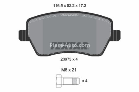 Set plăcuțe frână TEXTAR, față, (cu suruburi ghidare etrier frână), pentru: MERCEDES CITAN MIXTO (DOUBLE CABIN), CITAN (MPV), CITAN/MINIVAN (W415); DACIA DOKKER 0.9-Electric 01.03-