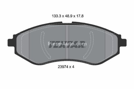Set plăcuțe frână TEXTAR, față, pentru: CHEVROLET AVEO / KALOS; DAEWOO KALOS 1.2-1.6 09.02-