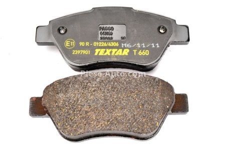 Set plăcuțe frână TEXTAR, față, pentru: FIAT 500, 500 C, GRANDE PUNTO, PUNTO 1.2-1.4LPG 10.05-