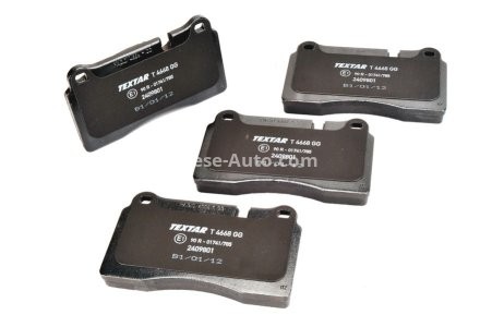 Set plăcuțe frână TEXTAR, față, pentru: CHEVROLET CORVETTE; VW TOUAREG 3.0D-6.2 10.02-12.19