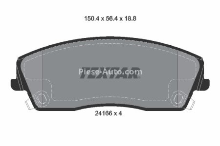 Set plăcuțe frână TEXTAR, față, pentru: CHRYSLER 300C; DODGE CHALLENGER, CHARGER; LANCIA THEMA 2.7-6.4 06.05-