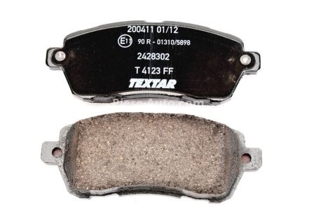 Set plăcuțe frână TEXTAR, față, pentru: FORD FIESTA, FIESTA VI; MAZDA 2; SUZUKI SWIFT V 1.0-1.6D 07.07-