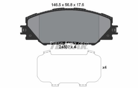 Set plăcuțe frână TEXTAR, față, pentru: TOYOTA AURIS, MARK X ZIO I, MIRAI, PRIUS PLUS, RAV 4 III, RAV 4 IV 1.8H-Electric 11.05- 3