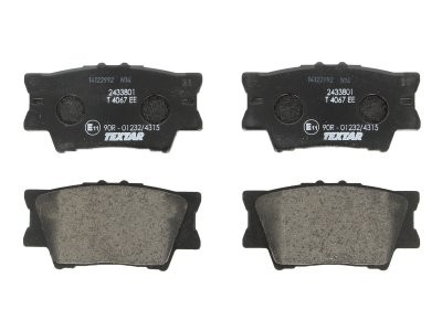 Set plăcuțe frână TEXTAR, spate, pentru: VOLVO 340-360; LEXUS ES, HS; PONTIAC VIBE; TOYOTA AVALON, CAMRY, MARK X ZIO I, MATRIX, RAV 4 III, RAV 4 IV 1.8-3.5 08.84-