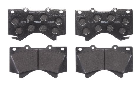Set plăcuțe frână TEXTAR, față, pentru: HYUNDAI XG; LEXUS LX; TOYOTA LAND CRUISER 200, LAND CRUISER PRADO, SEQUOIA, TUNDRA 2.5-5.7ALK 01.00-
