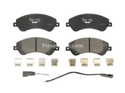 Set plăcuțe frână TEXTAR, față, (cu accesorii; cu suruburi ghidare etrier frână), pentru: FORD TRANSIT, TRANSIT TOURNEO 2.2D 04.06-08.14
