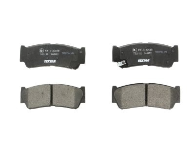 Set plăcuțe frână TEXTAR, spate, pentru: HYUNDAI H-1, H-1 / STAREX, SANTA FÉ II, SANTA FÉ II/SUV 2.0D-2.7 06.97-05.13