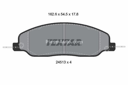 Set plăcuțe frână TEXTAR, față, pentru: FORD USA MUSTANG 4.0-5.4 12.04-