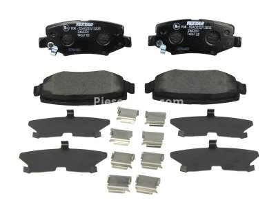 Set plăcuțe frână TEXTAR ,spate (cu accesorii), pentru: DODGE NITRO; JEEP CHEROKEE, COMPASS, WRANGLER III 2.4-4.0 08.06-
