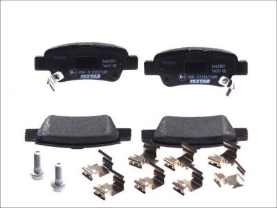 Set plăcuțe frână TEXTAR, spate, pentru: HONDA CR-V III, CR-V IV 1.6D-2.4 06.06-