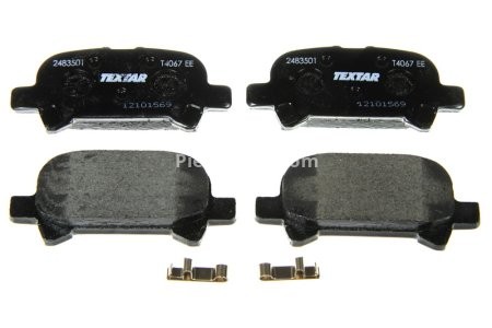 Set plăcuțe frână TEXTAR, spate, pentru: TOYOTA AVALON, CAMRY, RAV 4 III, SOLARA 2.4/3.0/3.5 06.98-
