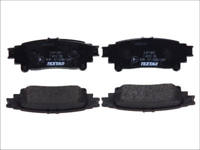Set plăcuțe frână TEXTAR, spate, pentru: LEXUS RX; TOYOTA FORTUNER, HIGHLANDER / KLUGER, MARK X II, MIRAI, PRIUS PLUS 1.8H-Electric 12.08-