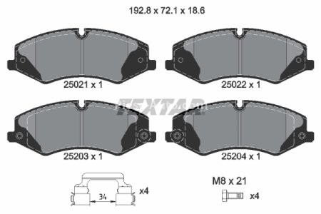 Set plăcuțe frână TEXTAR, față, (cu greutati de echilibrare; cu suruburi ghidare etrier frână), pentru: LAND ROVER DEFENDER, DISCOVERY IV, DISCOVERY V, RANGE ROVER EVOQUE 1.5H-5.0 05.05-