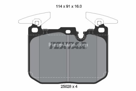 Set plăcuțe frână TEXTAR, față, pentru: BMW 1 (F40), 2 GRAN COUPE (F44), I8 (I12), I8 (I15), X1 (F48), X2 (F39) 1.5-2.0D 03.14-
