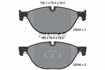 Set plăcuțe frână TEXTAR, față, pentru: BMW 5 (F10), 5 (F11), 5 GRAN TURISMO (F07), 6 (F12), 6 (F13), 6 GRAN COUPE (F06), 7 (F01, F02, F03, F04) 2.0-4.4H 02.08-10.18