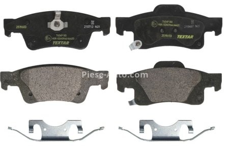 Set plăcuțe frână TEXTAR, spate, pentru: JEEP GRAND CHEROKEE IV 3.0D-6.4 11.10-