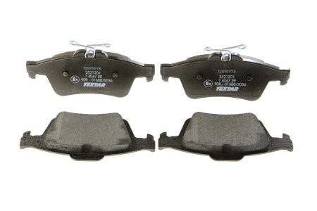 Set plăcuțe frână TEXTAR, spate, pentru: VOLVO C30, C70 II, S40 II, V40, V50; FORD C-MAX II, FOCUS III, FOCUS III/KOMBI, FOCUS IV, GRAND C-MAX, KUGA II, KUGA III 1.0-Electric 10.03-