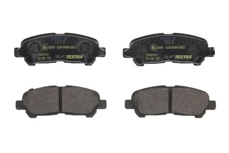 Set plăcuțe frână TEXTAR, spate, pentru: TOYOTA HIGHLANDER, HIGHLANDER / KLUGER 2.7/3.5 05.07-08.14