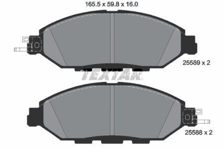 Set plăcuțe frână TEXTAR, față, pentru: NISSAN MURANO II, MURANO III, PATHFINDER IV 2.5H/3.5 01.11-