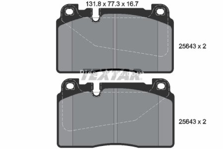 Set plăcuțe frână TEXTAR, față, pentru: AUDI A6 C7, A7, Q5; PORSCHE MACAN 1.8-4.0 10.08-
