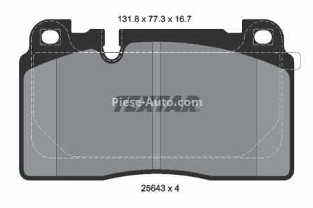 Set plăcuțe frână TEXTAR, față, pentru: AUDI Q5 2.0-3.0D 10.08-05.17
