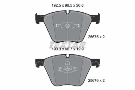 Set plăcuțe frână TEXTAR, față, pentru: BMW 7 (F01, F02, F03, F04) 4.4 09.08-06.15