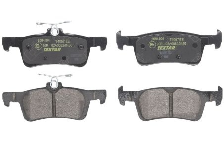 Set plăcuțe frână TEXTAR, spate, pentru: FORD FIESTA VII; PEUGEOT 308 II, 308 II/KOMBI, 308/HATCHBACK 1.0-2.0D 09.13-