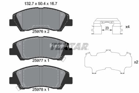 Set plăcuțe frână TEXTAR, față, pentru: HYUNDAI I10 II, I10 III; KIA CEED 1.0-1.6D 08.13-