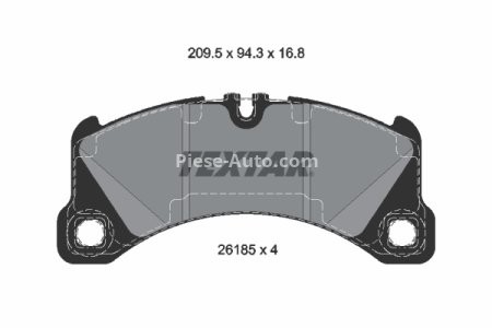 Set plăcuțe frână TEXTAR ,față , pentru: PORSCHE MACAN, PANAMERA, PANAMERA SPORT TURISMO 2.9-4.0H 02.14-