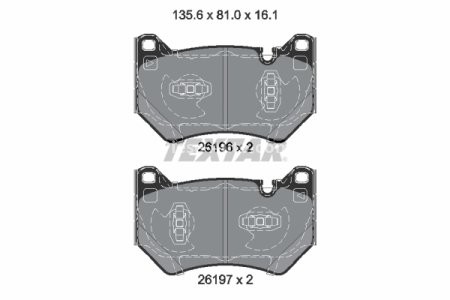 Set plăcuțe frână TEXTAR, față, pentru: AUDI Q5 2.0-3.0DH 06.16-