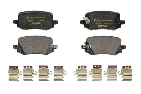 Set plăcuțe frână TEXTAR, spate (cu accesorii), pentru: HYUNDAI TUCSON; KIA SPORTAGE V 1.6-2.0 11.20-