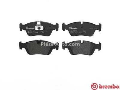 Set plăcuțe frână BREMBO ,față, (fara optionale), pentru:  BMW 3 (E36), 3 (E46), Z3 (E36), Z4 (E85) 1.6-6.7 09.90-02.09