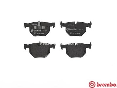 Set plăcuțe frână BREMBO, spate , pentru: BMW 3 (E90), 3 (E91), 3 (E92), 3 (E93), X1 (E84) 2.0D-3.0D 12.04-12.13